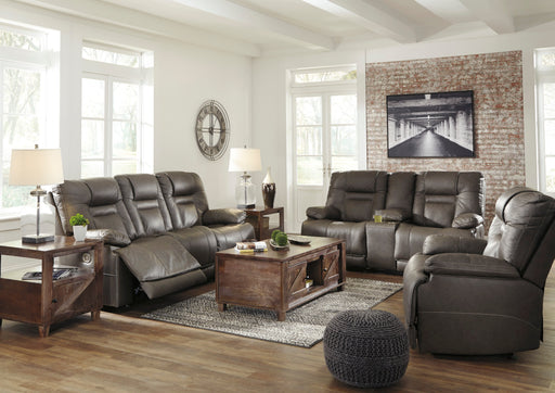 Wurstrow Smoke Power Reclining Living Room Set - Lara Furniture