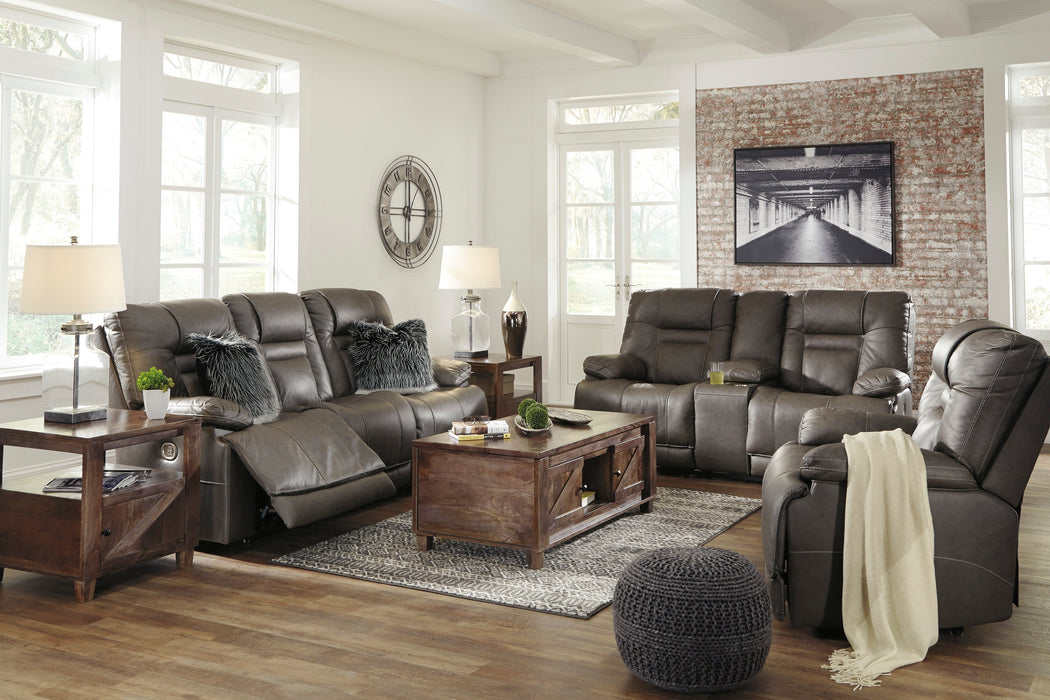 Wurstrow Smoke Power Reclining Living Room Set - Lara Furniture