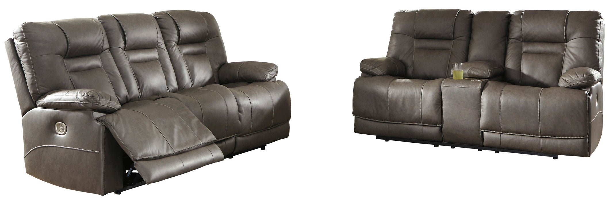 Wurstrow Smoke Power Reclining Living Room Set - Lara Furniture