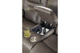 Wurstrow Smoke Power Reclining Loveseat with Console - U5460218 - Lara Furniture