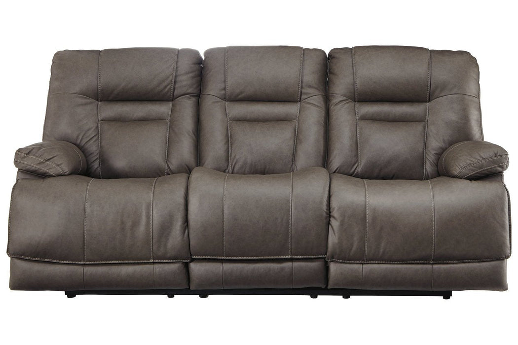 Wurstrow Smoke Power Reclining Sofa - U5460215 - Lara Furniture