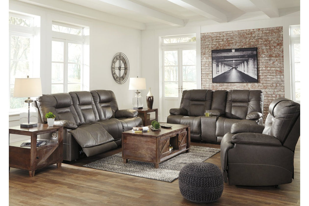 Wurstrow Smoke Power Reclining Sofa - U5460215 - Lara Furniture