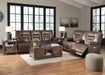 Wurstrow Umber Power Reclining Living Room Set - Lara Furniture