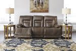 Wurstrow Umber Power Reclining Sofa - U5460315 - Lara Furniture