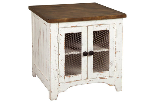 Wystfield White/Brown End Table - T459-3 - Lara Furniture