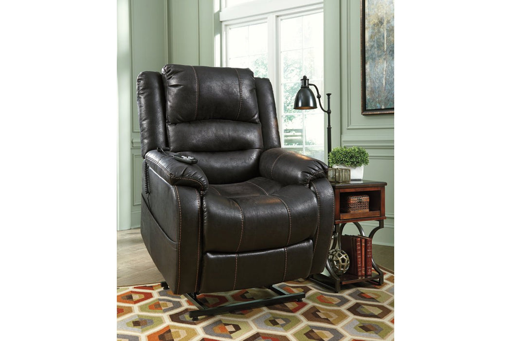 Yandel Black Power Lift Recliner - 1090112 - Lara Furniture