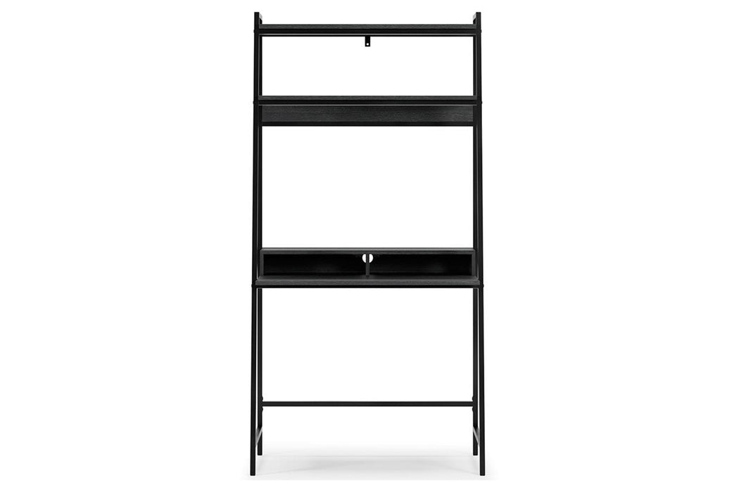 Yarlow Black 36" Home Office Desk with Shelf - H215-27 - Lara Furniture