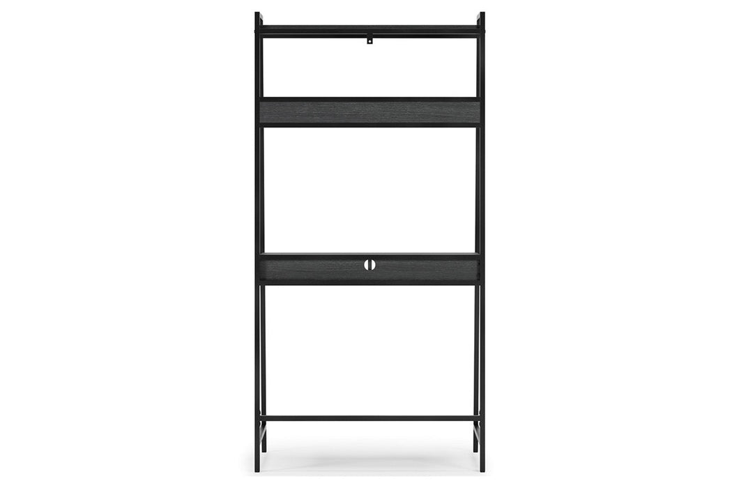 Yarlow Black 36" Home Office Desk with Shelf - H215-27 - Lara Furniture