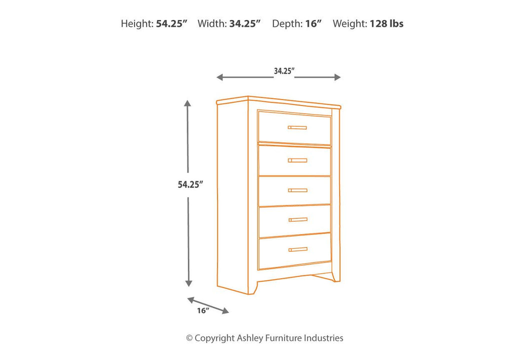 Zelen Warm Gray Chest of Drawers - B248-46 - Lara Furniture