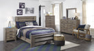 Zelen Warm Gray Panel Youth Bedroom Set - Lara Furniture