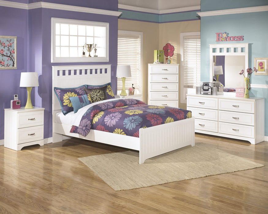 Lulu White Youth Panel Bedroom Set