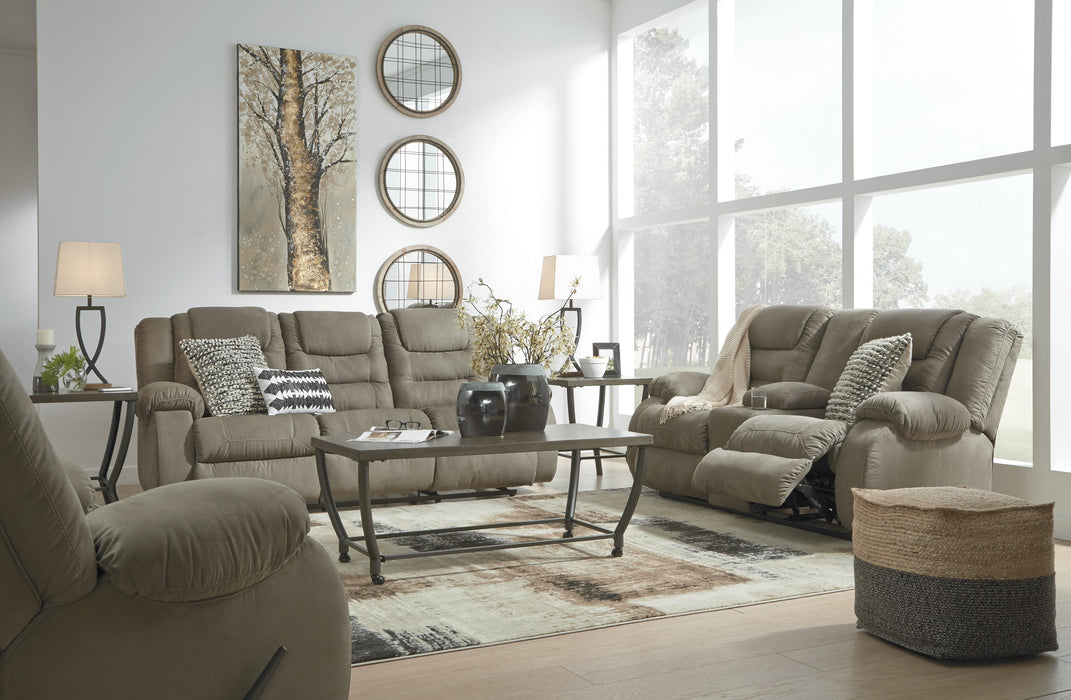 McCade Cobblestone Reclining Living Room Set - Lara Furniture