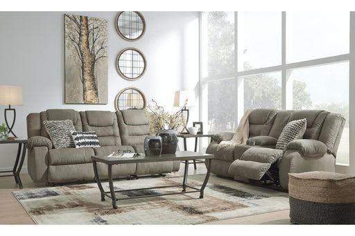 McCade Cobblestone Reclining Sofa - Lara Furniture