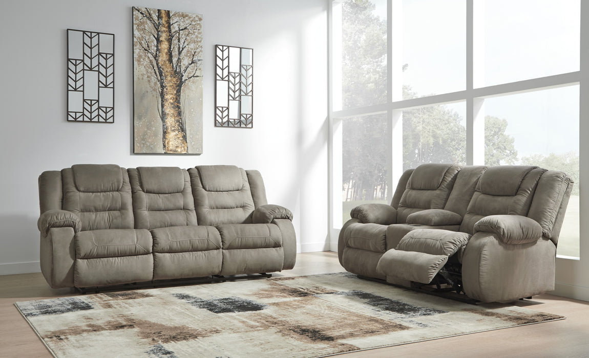 McCade Cobblestone Reclining Living Room Set - Lara Furniture