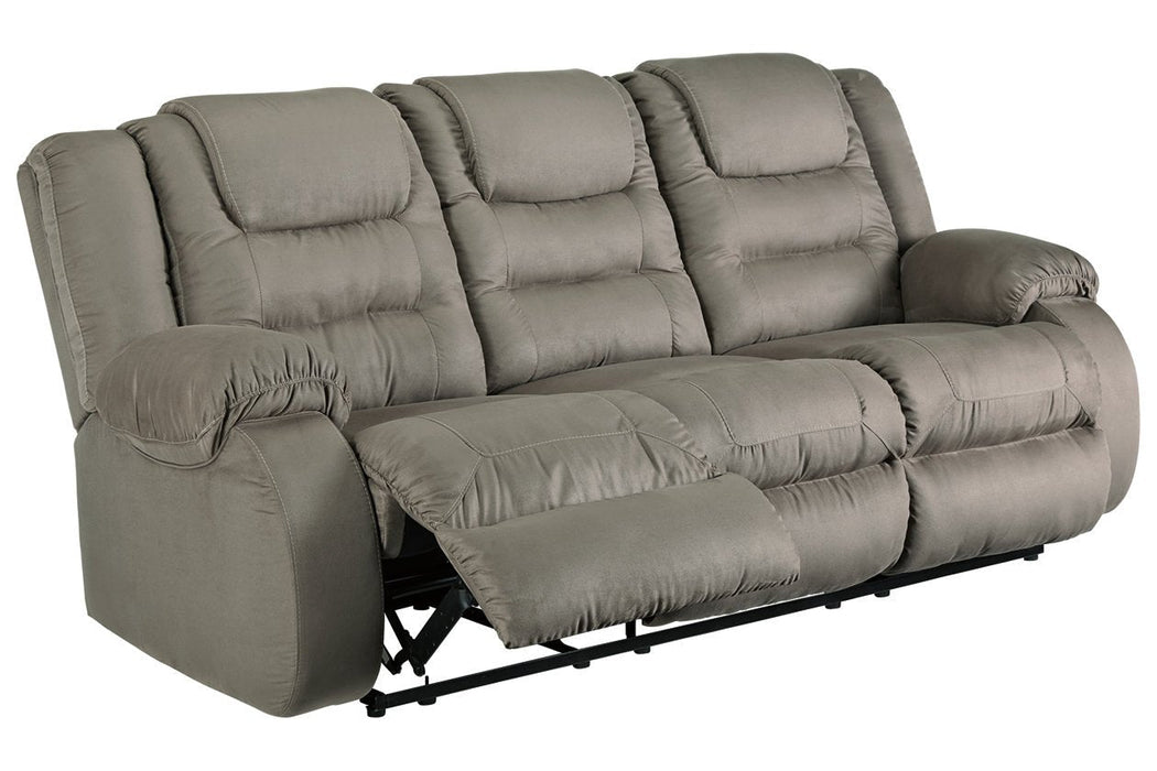 McCade Cobblestone Reclining Sofa - Lara Furniture