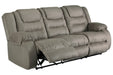 McCade Cobblestone Reclining Sofa - Lara Furniture