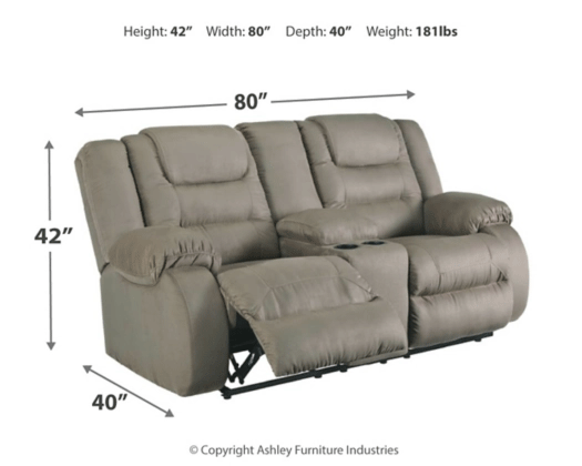 McCade Cobblestone Reclining Living Room Set