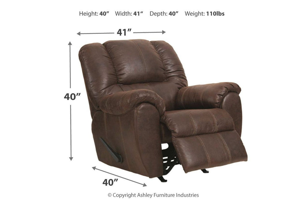 McGann Walnut Recliner - Lara Furniture