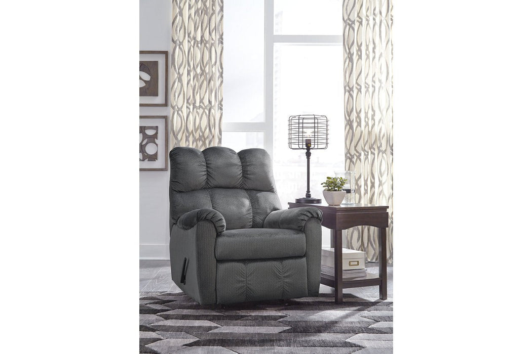 Foxfield Charcoal Recliner - Lara Furniture