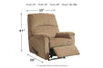 Nerviano Mocha Recliner - Lara Furniture