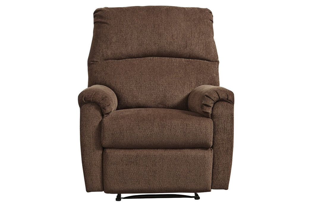 Nerviano Chocolate Recliner - Lara Furniture