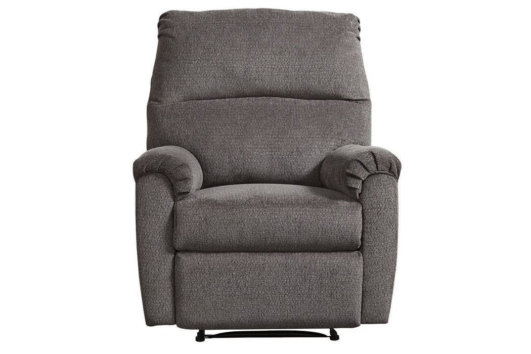 Nerviano Gray Recliner - Lara Furniture