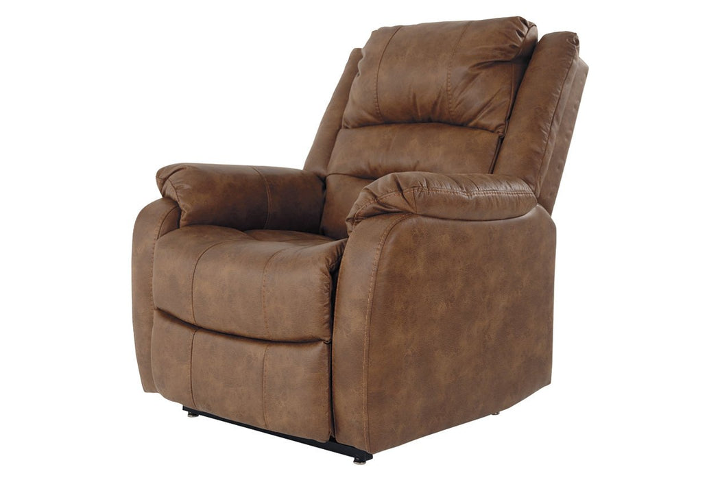 Yandel Saddle Power Lift Recliner - Lara Furniture