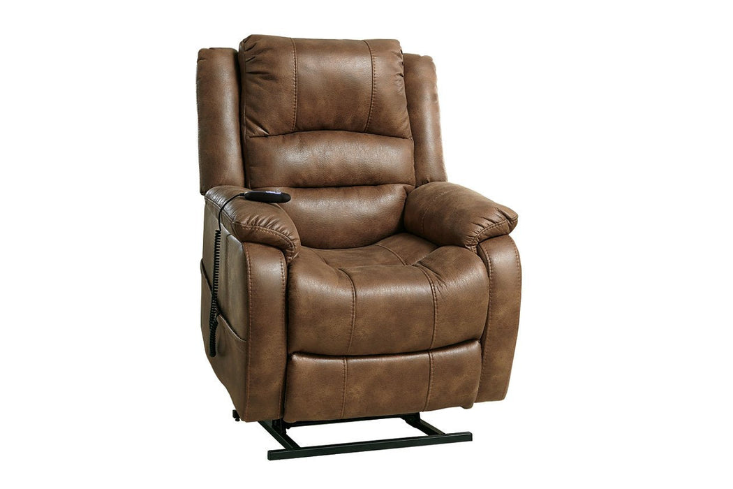 Yandel Saddle Power Lift Recliner - Lara Furniture