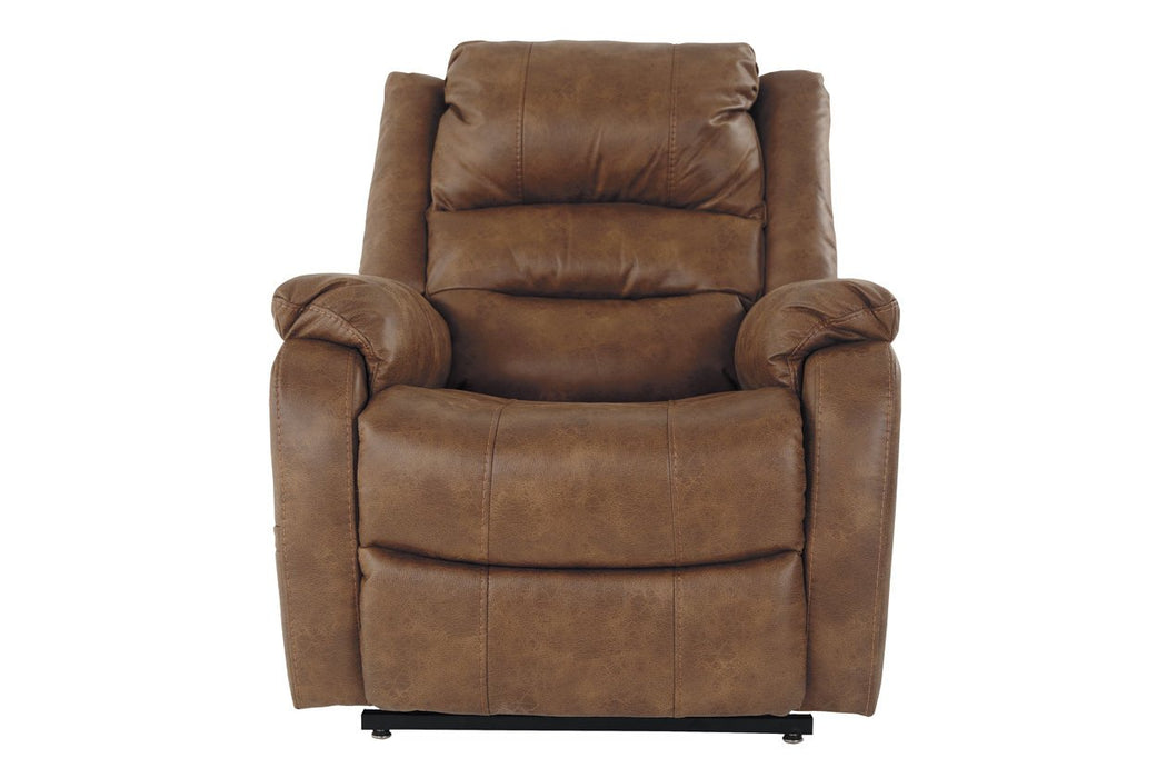 Yandel Saddle Power Lift Recliner - Lara Furniture