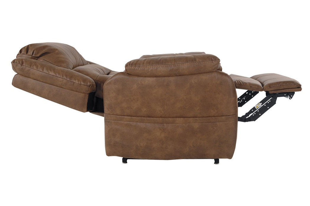 Yandel Saddle Power Lift Recliner - Lara Furniture