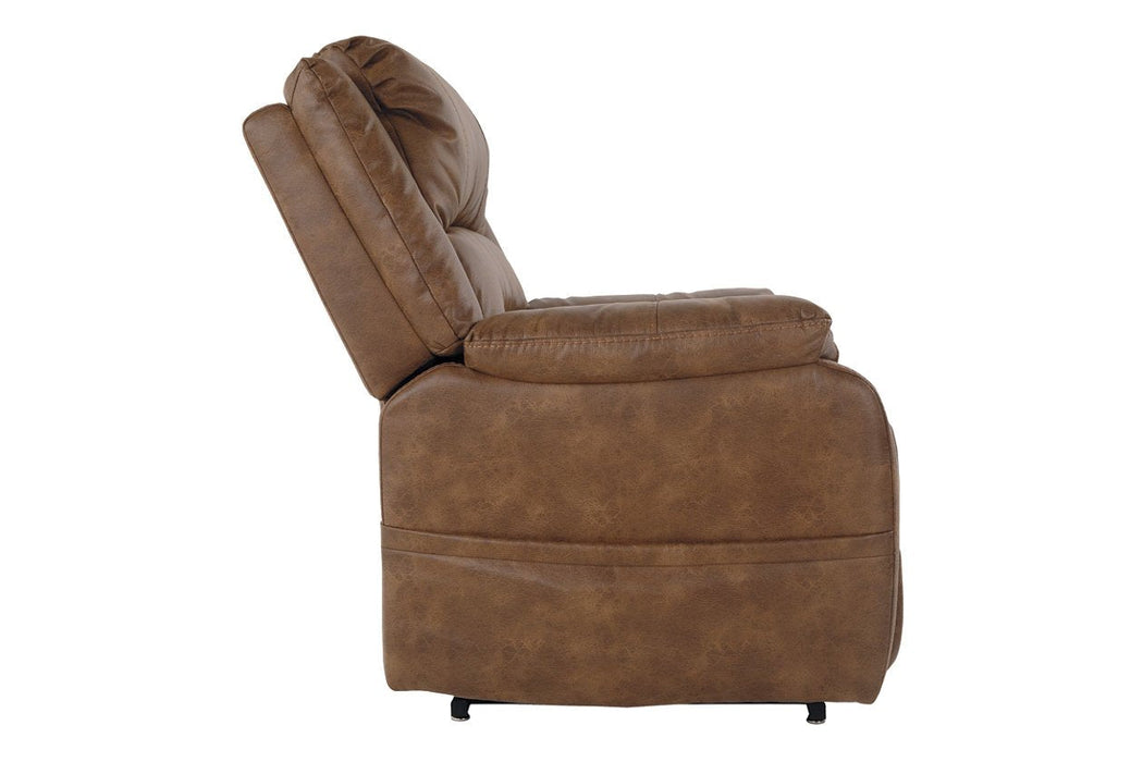 Yandel Saddle Power Lift Recliner - Lara Furniture