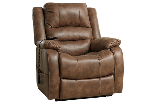 Yandel Saddle Power Lift Recliner - Lara Furniture