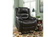 Yandel Black Power Lift Recliner - Lara Furniture