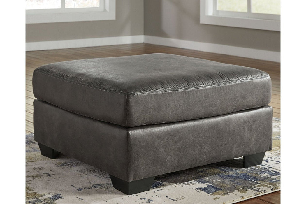 Bladen Slate Oversized Ottoman - Lara Furniture