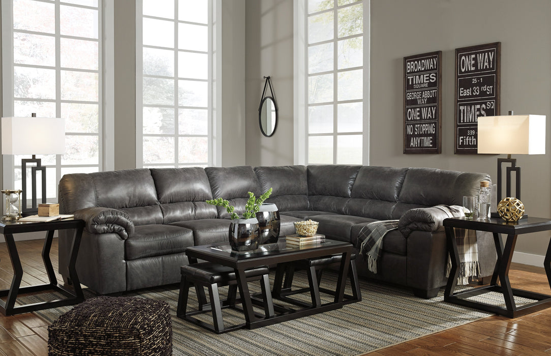 Bladen Slate RAF Sectional - Lara Furniture