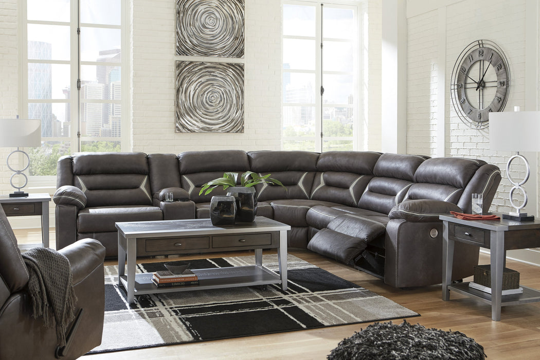 Kincord Midnight LAF Power Recliner Sectional - Lara Furniture