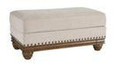 Harleson Wheat Ottoman - Lara Furniture