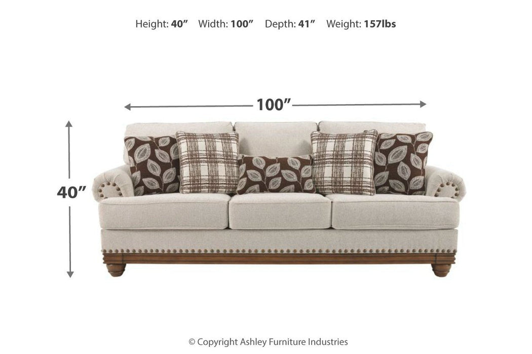 Harleson Wheat Sofa - Lara Furniture