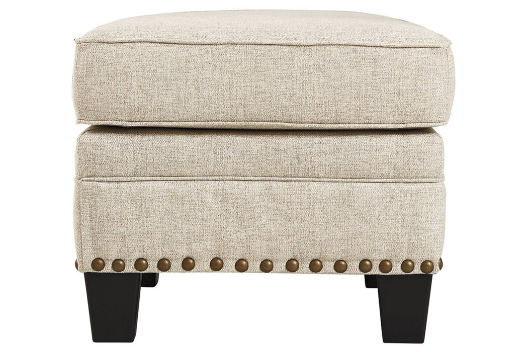 Claredon Linen Ottoman - Lara Furniture