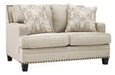 Claredon Linen Loveseat - Lara Furniture