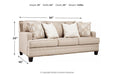Claredon Linen Sofa - Lara Furniture