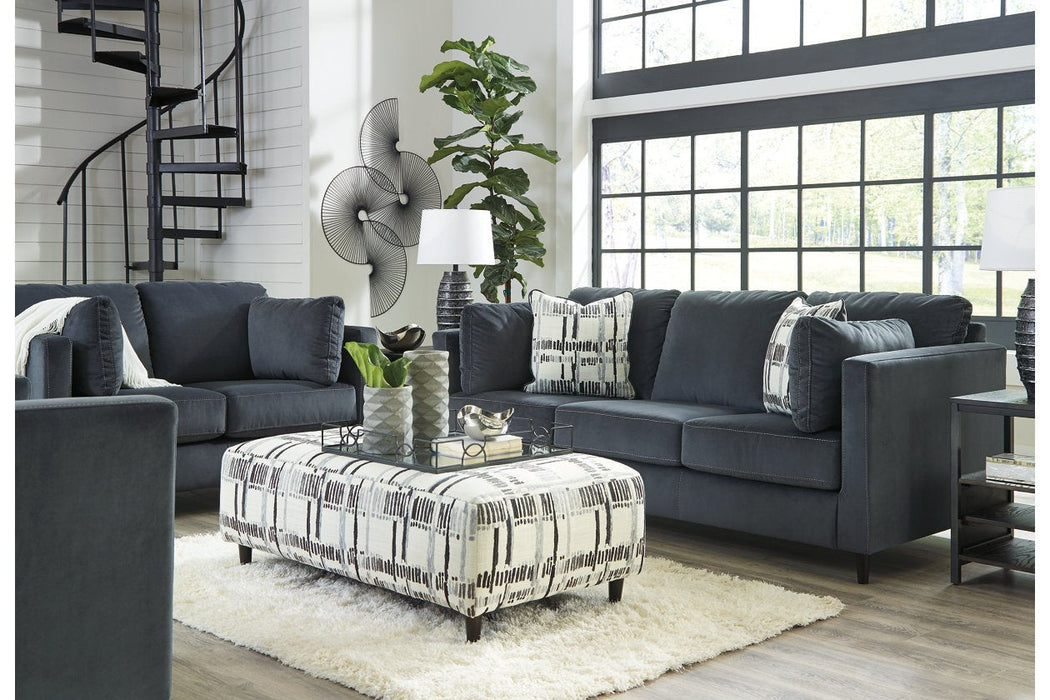 Kennewick Shadow Oversized Accent Ottoman - Lara Furniture