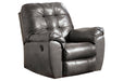 Alliston Gray Recliner - Lara Furniture