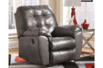 Alliston Gray Recliner - Lara Furniture