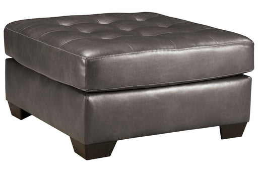 Alliston Gray Oversized Accent Ottoman - Lara Furniture