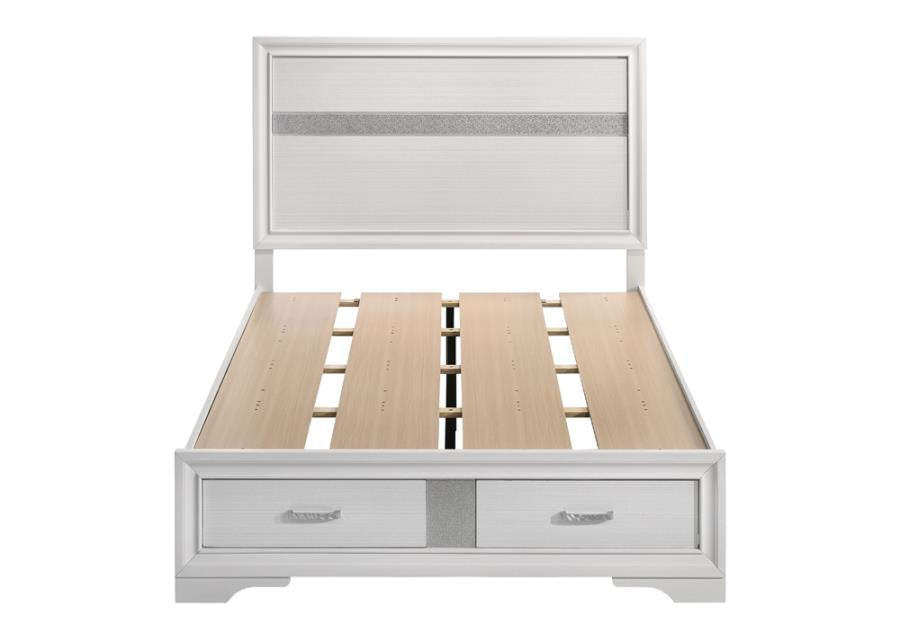 Miranda Full Storage Bed White