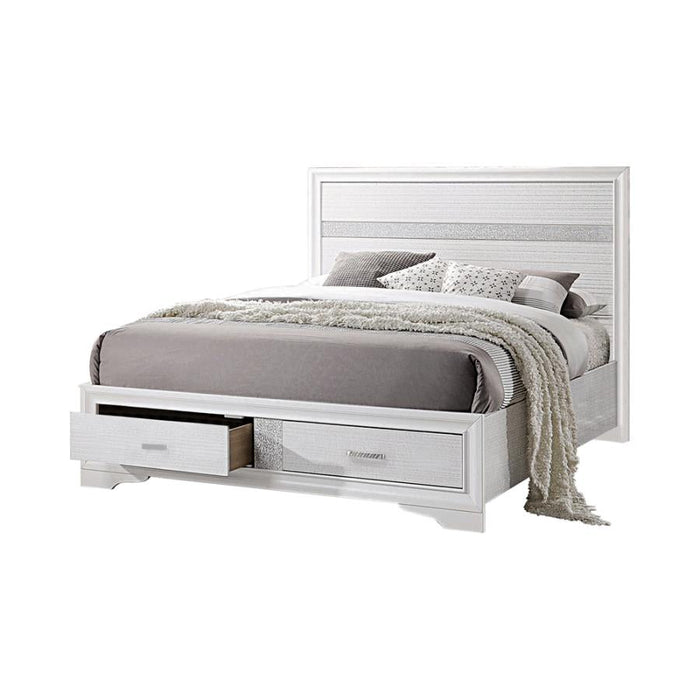 Miranda  Queen 2-drawer Storage Bed White