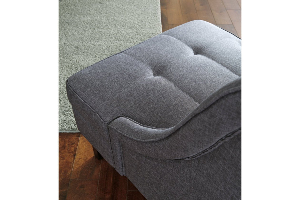 Calion Gunmetal Accent Chair - Lara Furniture