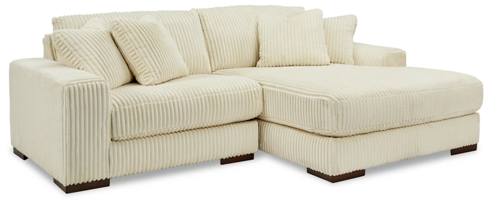 Lindyn Ivory 2-Piece RAF Sectional with Chaise