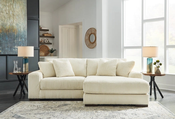 Lindyn Ivory 2-Piece RAF Sectional with Chaise